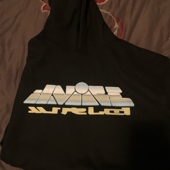 Juice wrld burning orange globe hoodie - Picture 4 of 4